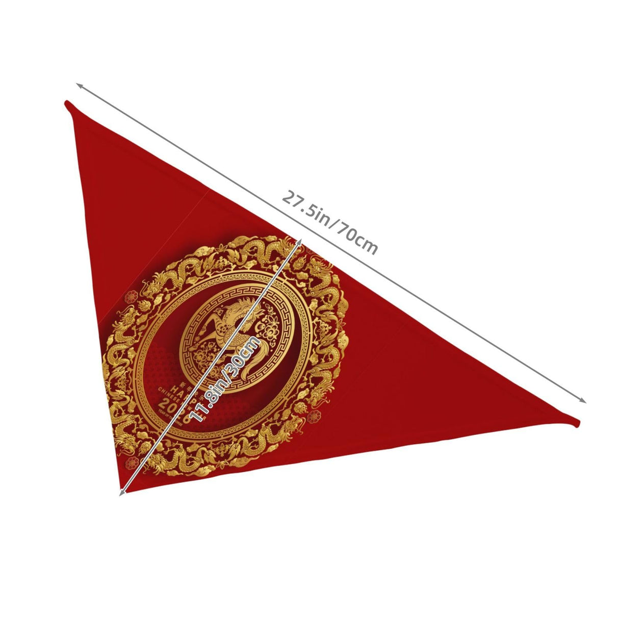 Year of The Horse 2026 Happy Chinese New Year Dog Bandanas Triangle Reversible Dog Scarf Bibs Adjustable Pet Scarves Accessories for Small Medium Dogs Pets Cats