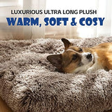 Dog Bed Crate Pad Plush Soft Pet Bed Calming Dog Crate Bed for Large Medium Small Dogs and Cats Washable Anti-Slip Kennel Crate Mats for Sleeping and Anti Anxiety XL