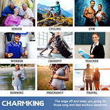 CHARMKING Compression Socks for Women & Men (8 Pairs) 15-20 mmHg Graduated Copper Support Socks are Best for Pregnant, Nurses - Boost Performance, Circulation, Knee High & Wide Calf (L/XL, Multi 44)
