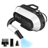 petaboo Dog Dryer - Ultra-Quiet 40dB Cat Mode, Portable & All-in-One Storage, 3-in-1 Nozzles & Adjustable Speed/Temp, Negative Ion Technology, BLDC Motor, Force Dryer for Dogs & Cats