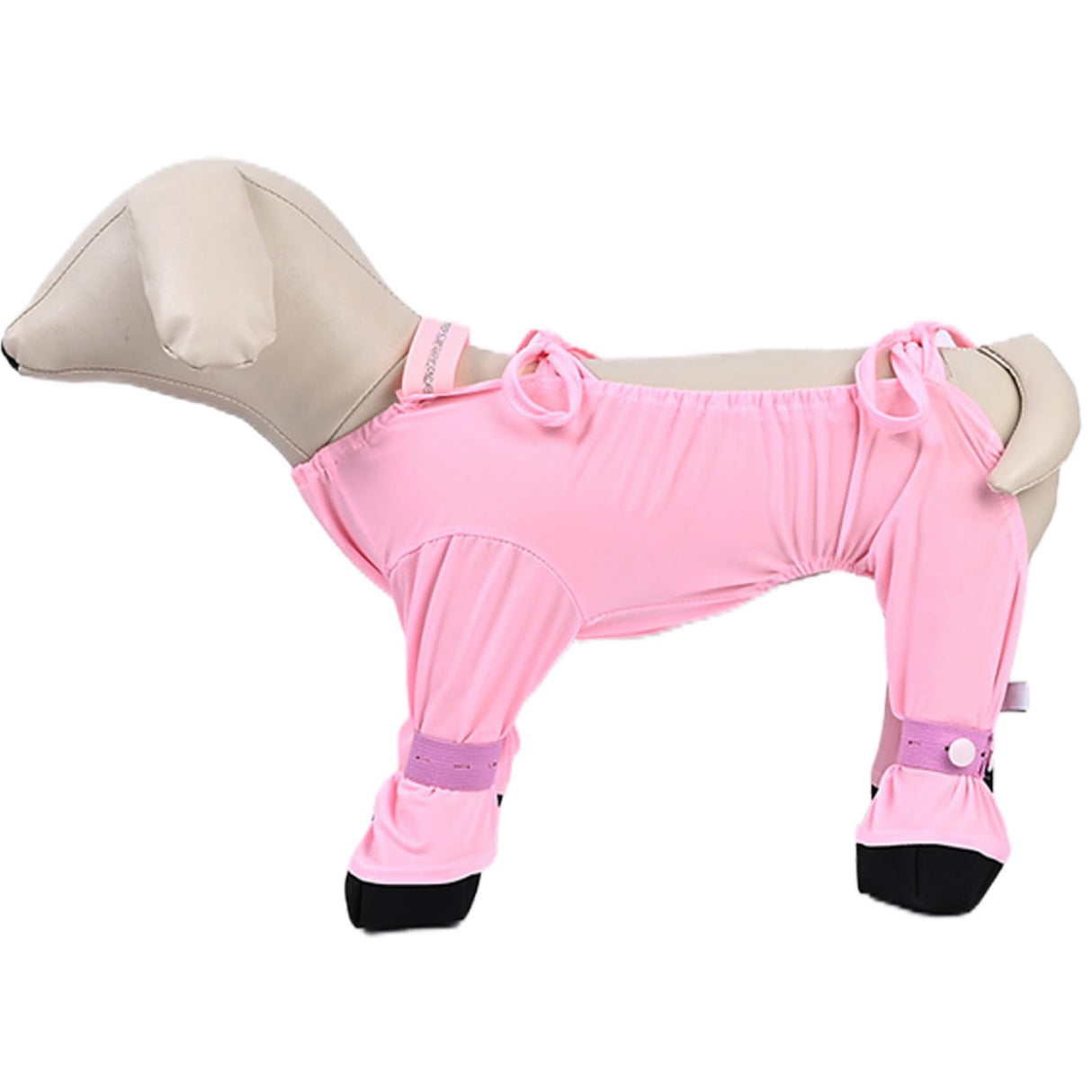 Suspender Boots for Dogs Size M, Dustproof Half-Pack Ice Silk, Adjustable Dog Boot Leggings with Non-Slip Straps