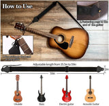 3pcs Guitar Accessories Kit, Guitar Gig Bag + Folding Guitar Stand + Adjustable Guitar Strap, for Acoustic Classical Guitar Bass Guitar