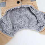 Izefia Dog Coat Jacket Windproof Cold Weather Coat 4 Legs Warm Dog Jumpsuit Winter Thick Clothes Snow Proof Coat Cotton Dog Coat for Small Dog Medium Dog Cat Green S