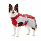BECROWM Dog Coat Dogs Jacket Waterproof Reflective Adjustable Dog-Winter Coats for Small/Medium/Large Dogs Dachshund Coat-(Red, X-Large)