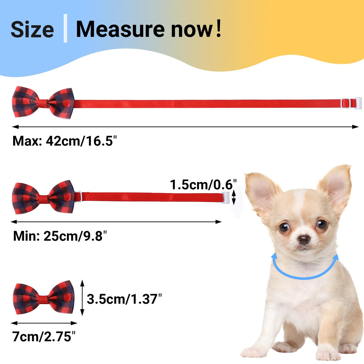 Segarty Small Dog Bow Tie, 40 Pack for Dogs, Adjustable Bowties for Large Puppy and Cats, Neck Bows Collar Bulk Assorted Grooming Accessories for Birthday Wedding Party Holiday Festival