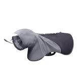 WOOFO Slip-On Dog Rain Poncho, Quick & Easy to Wear Dog Raincoat, Unrestricted, Super Lightweight, and Waterproof Rain Jacket for All Breeds, Adjustable and Reflective (Grey, Small)