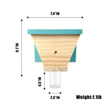 GRTRE 1 Pack Wood Carpenter Bee Trap for Outside - Wood Boring Bee Trap - Best Bee Trap - Nature Shed Style Carpenter Bee Traps Outdoor Hanging