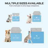 Luciphia Premium Cooling Dog Blanket Washable Q-MAX>0.5 Small Medium Large Pet Mat Puppy Cat Self-Cooling Soft Breathable Calming Throw for Sofa Crate Bed (Light Grey,40x60 inches)