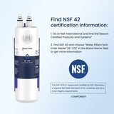 GLACIER FRESH W1029537A Refrigerator Water Filter Compatible with W10295370A, EDR1RXD1, Filter 1, W10295370, P4RFWB, P8RFWB2L, 46-9930, 46-9081 Refrigerator Water Filter 1 Pack
