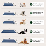BALANCE Dog Crate Bed, Orthopedic Dog Bed Pad with Waterproof Liner, Washable Crate Foam Pet Mat for Large, Medium, Puppy Dogs Breeds, Mint Leaf, 42"x28"x2"