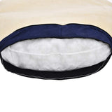 Amazon Basics Pet Cave Bed for Dog, With Removal Nesting Cave Cover, Fits up to 35lbs Pets, 30 x 30 x 12.5 inches, Blue