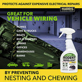 HARRIS Peppermint Oil Mice & Rodent Repellent Spray for House and Car Engines, Humane Mouse Trap Substitute, 20oz