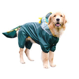 Harikaji Dog Raincoat, Tail Protect Legs Cover Dinosaur Cosplay Raincoat Costume Cute Animals Pattern Raincoat Jacket for Medium Large Dogs 4XL