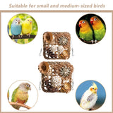 YUEMOOLIX Bird Foraging Toys Natural Bird Toys Conure Toys Parrot Shredding Hanging Toys for Small to Medium Birds Parakeet Cockatiel Conure Lovebird Budgie