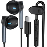 Samsung Earbuds Wired USB C for Galaxy S26 S25 S24 Ultra/S24 FE/S23/S22/S21/S20,Type C Wired Headphones with Microphone Earphones for iPhone 17e/17 Pro/17 Air Pro Max/16/15,iPad,Pixel 10 9 8,One Plus9