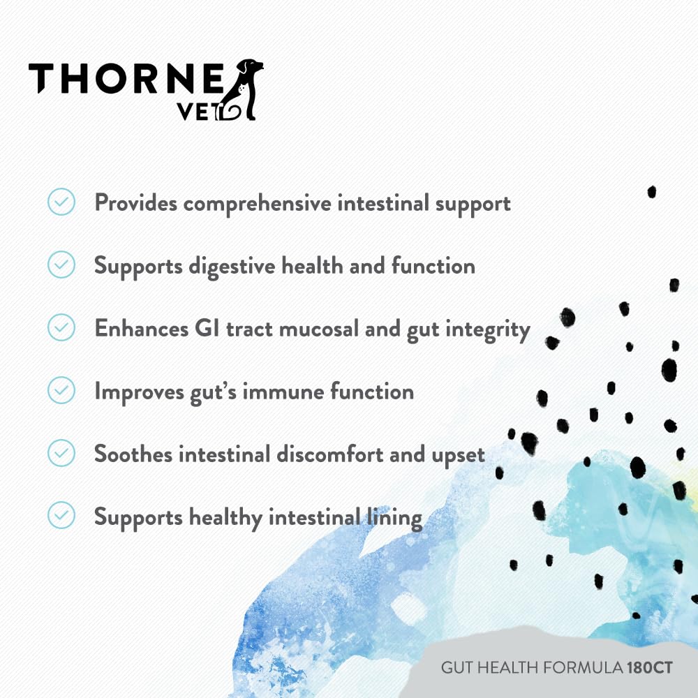ThorneVET Gut Health Formula – Gastrointestinal Support for Dogs, Cats & Horses, 180 Soft Chews
