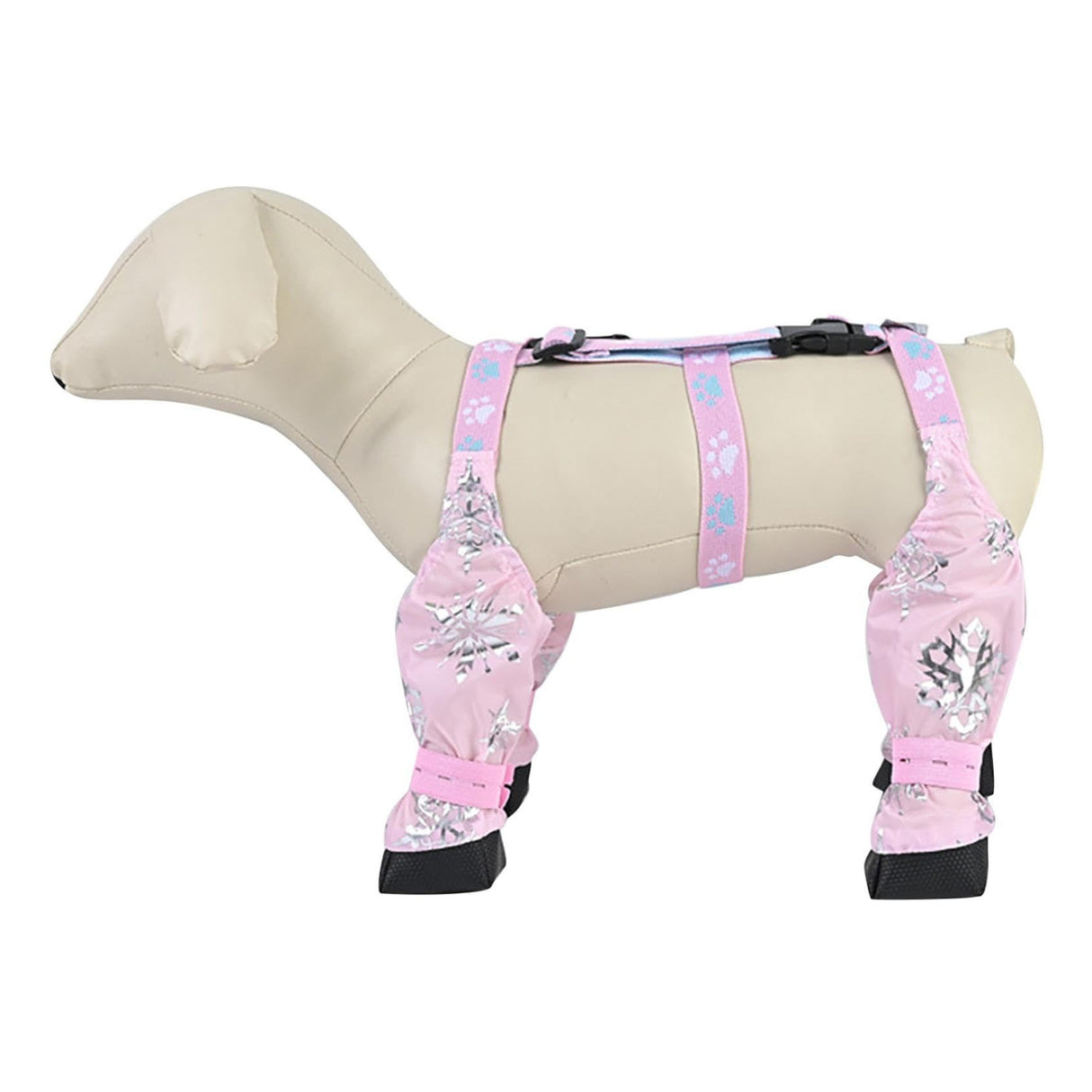 Paw Dog Boot Leggings, Dog Shoes, Dog Suspender Boots, Dirty Proof Dog Boot Leggings, Dog Paw Boot Leggings, Dog Boots with Suspenders for Outdoor Walking (Light Pink, XL)