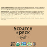 Scratch and Peck 3 Grain Scratch Chicken and Duck Supplemental Grain - 10 lbs Bag - Corn-Free and Soy-Free - 9.8% Protein, Certified Organic and Non-GMO Project Verified Chicken Food