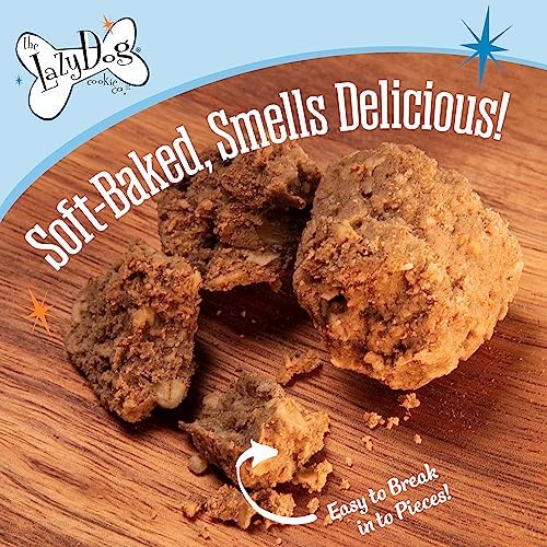 The Lazy Dog Cookie Co. Soft Dog Treats, Mutt Mallows Strawberry Smoochies, for Small, Medium and Large Dogs, Wheat-Free, Baked in The USA, 5 oz. (Pack of 2) Strawberry