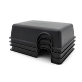 Reptile Hide Box Snake Hide Feel Secure and Safe, Gecko Hide (Black, Large 4 pcs)