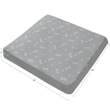 Waterproof Dog Bed Cover, Removable Dog Bed Covers Replacement Washable with Smooth Zipper, Indoor/Outdoor, Bone Print 44 x 54 x 4 Inch for Dog/Cat, Cover Only