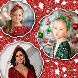 Christmas Knot Headbands for Women Red Sequins Hairband Wide Glitter Headband Girls Christmas Sparkle Headband Green Fashion Hair Accessories