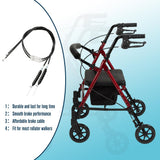 FVRITO 2 Pack 41'' Rollator Brake Cable Replacement for Drive Mobility Rolling Walker Medline Transport Knee Scooter Folding Wheelchair, Brake Cables for Most Walker Seniors Medical Accessories Parts