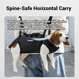 4-in-1 Convertible Pet Carrier for 14-20 lbs Dogs & Cats - Breathable Air Mesh Backpack Harness with Spine Protection | Adjustable Sling, Shoulder Bag & Handheld | Black-L