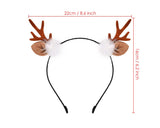 DS. DISTINCTIVE STYLE Deer Antler Headband Reindeer Fawn Horn Hair Accessories for Christmas