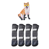 Adorepaw & Dog Rain Boots with Waterproof Material , Dog Winter Boots Keeps Your Pet Warm, Reflective Straps and Anti-Slip Sole, Dog Snow Boots for Snowy Day( 4PCS/Set )