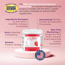 Load image into Gallery viewer, Heart Support Supplement for Dogs-Vet-Formulated, Antioxidant-Rich-L-Taurine, L-Carnitine,EPA,DHA,CoQ10-Aids Circulatory Strength, Cardiovascular Support, Heart Muscle Function-USA Made-60 Soft Chews
