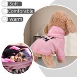 Clopon 3Pcs Dog Hoodie for Dogs Sweater Dog Clothes for Small Dogs Sweatshirt Puppy Coat Hood Clothing Winter Warm Cat Custume XS