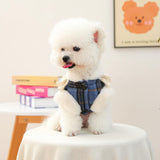 Small Dog Winter Denim Jacket Fleece Lined Puppy Cute Jean Clothes Cold Weather Dog Cozy Warm Coats Yorkie Chihuahua Stylish Clothes Christmas Birthday Holiday Outfits