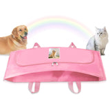 Pet Casket Body Bag,Dog or cat Burial Box with Dignity,pet caskets or Burial Boxes Alternative,eco-Conscious Body Bag with Handle & Custom Memorial Surface (Pink)