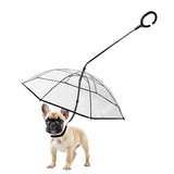 NAMSAN Clear Dog Umbrella for Small Dogs, Dog Umbrella Leash Keeps Dogs Dry in Rain Walking, Adjustable Leash, Self-Assembly