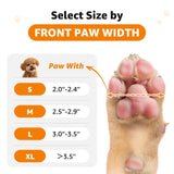 LOOBANI Small Dog Socks for Outside to Prevent Licking Paws, Dog Socks for Winter Snow/Hot Pavement, Dog Booties and paw Protectors for Senior Old Dogs, Outdoor Socks for Dogs with Straps