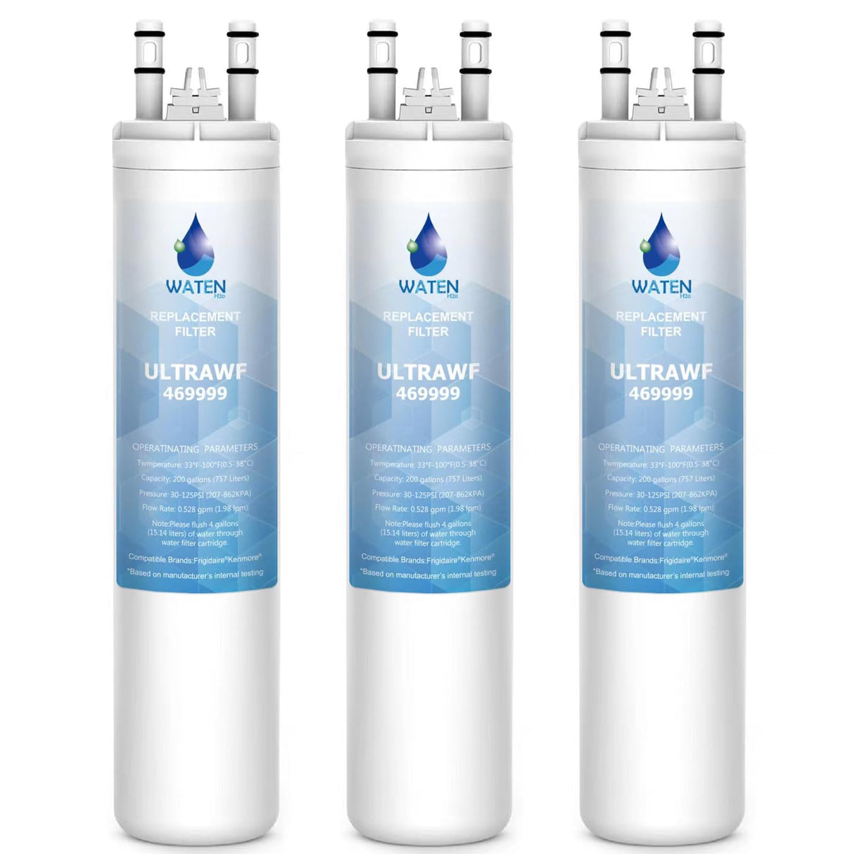 ULTRAWF Water Filter Compatible with Frigidaire ULTRAWF, Pure Source Ultra,Replacement water filter for ULTRAWF,3 PACK