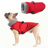 Mihachi Dog Coat for Small Dogs, Warm Dog Winter Coat Waterproof Dogs Jacket with Harness Built in Reflective Pet Fleece Vest, Puppy Cold Weather Coats Turtleneck & Windproof Dogs Snowsuit, Red S
