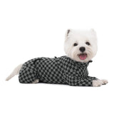 Dog Winter Coat, Warm Fleece Dog Cold Weather Coats, Plaid Turtleneck Dog Pajamas, Pullover Dog Jumpsuit, Turtleneck Dog Winter Clothes for Small Medium Dogs, Dog Onesie Anti Hair Shedding
