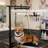 Mluyeri Dog Grooming Arm with Hammock Rotatable, Foldable Adjustable Height Dog Grooming Table Arm and Restraint Leashes for Small Medium Dogs at Home or Salons