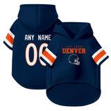 ANTKING Denver Dog Hoodie T-Shirt Pet Clothes Jersey Custom Name and Number Gifts