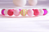 Dog Collar Necklace - Chunky Beads (20mm) with Candy Charm Pet Collar | Adjustable Sparkling Pet Jewelry Accessory for Small/Large Dogs, Daily Wear & Costume Parties