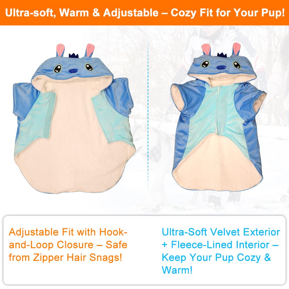 Dog Costume, Gmayoo Funny Pet Cosplay Outfit Party Dress Up Dog Hoodies Clothes for Large Medium and Small Dogs Halloween Christmas Winter