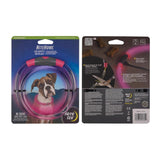 Nite Ize NiteHowl Rechargeable LED Safety Necklace - Dog Light for Dog-Walking Gear - Weather-Resistant Design - 5 Hours Runtime - Cut to Fit from 12” to 27” - Tie Dye Pink