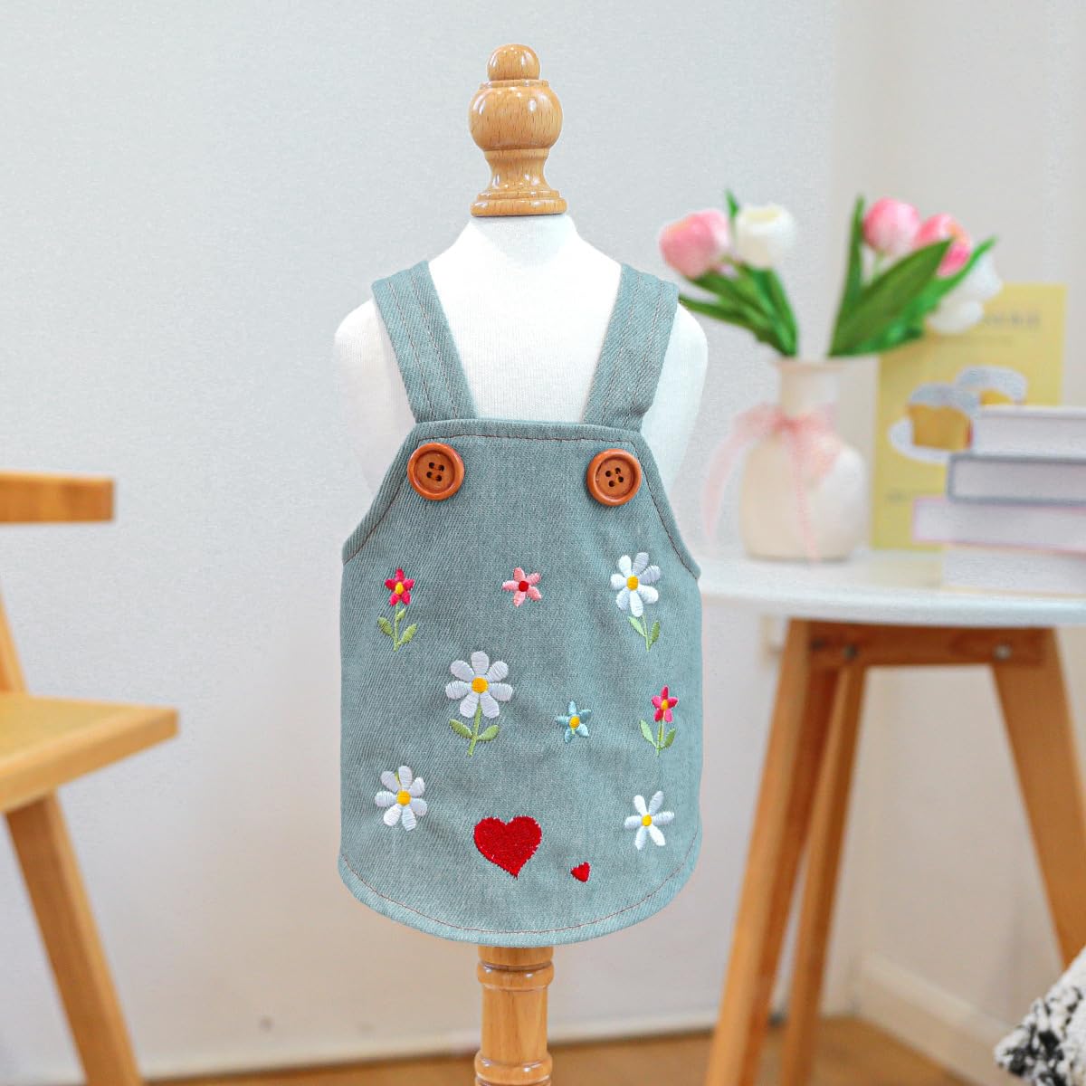 Breathable Spring and Summer Lace Dress for Small to Medium Dogs