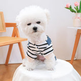 Dog Comfortable Soft Overalls Puppy Cute Sweater Shirt Corduroy Pants One-Piece Outfit Pet Stylish Winter Clothes for Small Dogs Chihuahua Dachshund Daily Holiday Jumpsuit Costume