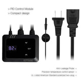 ReptiKing Reptile Dimming Thermostat, Heat Lamp Temperature Controller, Reptile Terrarium PID Digital Thermostat, Heating Controller for Basking Spot Heat Bulbs and Ceramic Heat Emitter