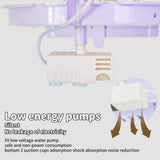 YOOSO WING Automatic Bird Baths for Cage – Indoor Parakeet Bath with Pump, Bird Shower with 2 Modes Running Water, Bird Cage Accessory for Pet Birds Conure Budgies Cockatiels Lovebird (Purple)