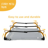 CANINE CANYON Daisy Cot, Large Foldable Elevated Dog Bed, Portable Raised Outdoor Folding Dog Cot, Cooling, Chew Proof, Waterproof, Heavy Duty Up to 160 lbs for Camping/Home, Grey, 43"x 27"x7"
