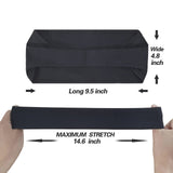 Acozycoo Mens Running Headband,5Pack,Mens Sweatband Sports Headband for Running,Cycling,Basketball,Yoga,Fitness Workout Stretchy Unisex Hairband (5 Black)